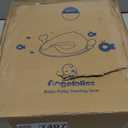 ANGELBLISS Baby Potty Training Toilet Seat with Soft Cushion Handles, Haute Collection, Double Anti-Slip Design and Splash Guard for Boys and Girls (Blue)