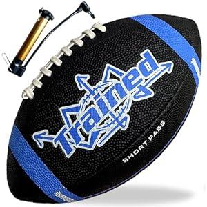 Trained Youth Football with Playbook Football Diagrams - Perfect for Kids Aged 6-12 Peewee and K2 Football. Great for Beach Football, Backyard Play & Outdoor Football Activity. 