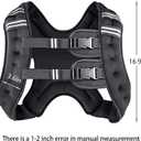 Prodigen Weighted Vest for Women and Men 8 12 16 20 25 30 Lbs with Reflective Stripe and Double Adjustable Buckle Straps Weight Vests for Strength Training, Jogging, Cardio, Weight Loss, Small