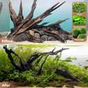 Jorewood Natural Aquarium Driftwood for Fish Tanks & Reptile Terrariums – Safe Fish Tank Decorations, Unique Twisted Branches 3-Piece 7-11 Inch Low Tannin, Easy to Sink