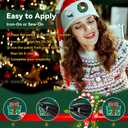 2 x 24 PCS Christmas Iron On Patches, Xmas Embroidered Sew Applique Repair Patch Santa Claus Christmas Tree Wreath Snowman Elk Angel Reindeer Candy Cane DIY Crafts for Clothing