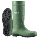 HISEA Men's Steel Toe Rain Boots PVC Rubber Boots, Waterproof Garden Fishing Outdoor Work Boots, Durable Slip Resistant Knee Boots for Agriculture and Industrial Working 8