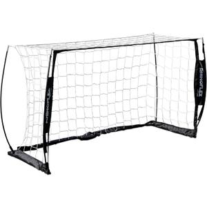 Champion Sports Rhino Flex Portable Soccer Goal  Durable Pop-Up Soccer Net with Carry Bag, Ground Stakes, and Sturdy Frame, Easy Setup for Backyard Practice or Games