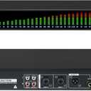 Digital Equalizer for Home Stereo Audio System, Professional 31 Band Dual Channel Graphic Equalizer Music EQ with PC Tuning, Noise Reduction & Spectrum Analyzer Display - Black