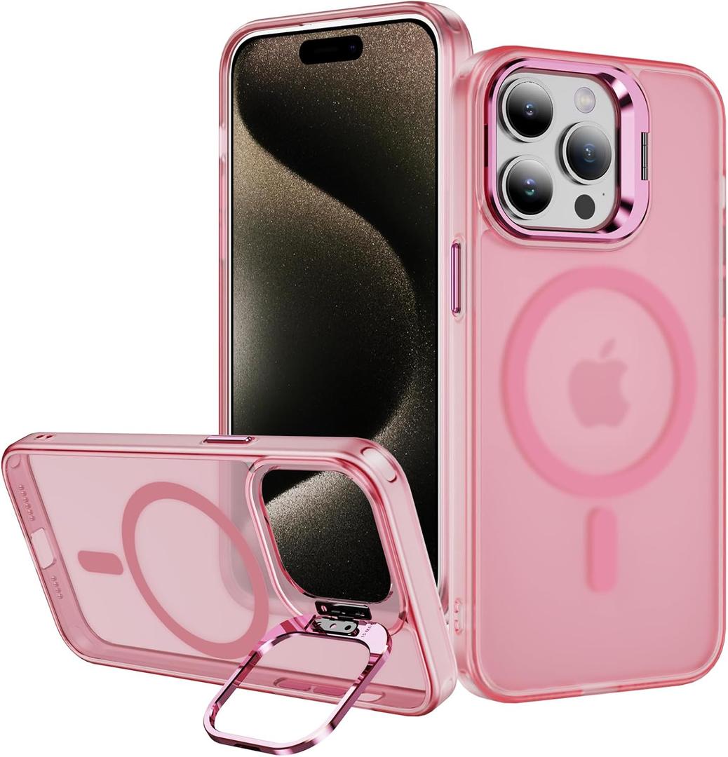 Hitaoyou for iPhone 13 Pro Case Compatible with Magsafe, Translucent Matte Camera Kickstand iPhone 13 Pro Case Shockproof Heavy Duty Protective Cover Case for iPhone 13 Pro
