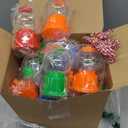 Jenaai 24 Sets Mini Gumball Machine Valentines Day Party Favors Gift with Candy Gumball Machine Cards Dispenser Vending for Candy Birthday Party Decoration Celebration Exchange Prizes Suitable for 15+