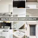 2 x White Touch Up Paint, Multi-Surface Touch Up Paint Pen For Cabinet, Furniture, Wall, Porcelain, Semi Gloss Appliance Paint Cover Scratches Interior & Exterior House Paint, 30ml, Iron Ore (1.5 Fl Oz (Pack of 1))