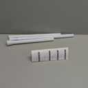 AIZESI Spring Tension Rods Adjustable Tension Curtain Rod Small Tension Rod No Drilling Expandable Spring Loaded Curtain Tension RodWhite, 26" to 39",  4Pcs