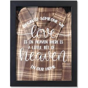 Airrioal Memorial Gifts for Loss of Dad, Condolences Clothing Display Case Frame, Bereavement Grief Remembrance Sympathy Gifts for loss of Father, Loved One, Mother, Son, Celebration of Life, Black