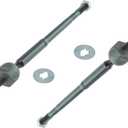 TRQ Front Inner Tie Rod Set 2 Piece Compatible with 2000-2005 Toyota Celica