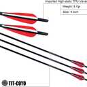 18 20 22 Inch Carbon Crossbow Bolts and Crossbow Broadheads Set,12 Pcs Hunting Carbon Arrows for Crossbow with Broadheads 12 Pcs for Hunting Crossbow Arrows