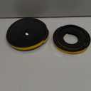 Weather Stripping Door Seal Strip, Strong Adhesive, Lightproof, Noise-Reduction, Weatherproof Foam Tape Insulation for Sliding Door, Front Door Frame, Windows (1/2 in x 1/4 in x 26Ft) (Black)