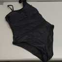 Blooming Jelly Women's Sexy One Piece Bathing Suits One Shoulder Swimsuits Slimming Mesh Swimwear (Medium, Black)