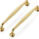 Ravinte 20 Pack 6-1/4 Inch Brushed Brass Kitchen Cabinet Handles Solid Zinc Alloy Cabinet Pulls Cupboard & Drawer Handles