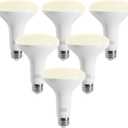 LED Flood Light Bulbs, BR30 Dimmable 750LM Recessed Light Bulbs, 8W(65W Equivalent), CRI80, 2700K Soft White, 15000 Hours, E26 Base LED Can Bulb, 6 Pack