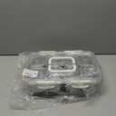 Snackle Box Container, 304 Stainless Steel Snack Containers, Portable Snacklebox for Veggie, Candy, Divided Serving Tray with Lid and Handle, 8 Compartment Fruit Platter for Party, Picnic, Travel