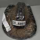 FLUFFY SENSE. Cowboy Hat for Women and Men - Straw Cattleman Crease Western Hats with Upgrade 4 inches Shapeable Wide Brim (Brown)