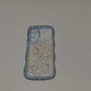 ZTOFERA for Samsung Galaxy A14 4G/5G Case 6.6",Cute Curly Wave Case with Star Glitter,Clear Shiny Bling Soft TPU Shockproof Phone Protective Cover for Women Girls-Blue