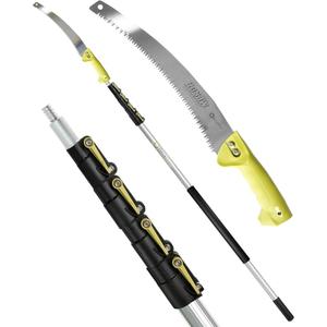 DOCAZOO DOCA Gardening Tools 7-30 Ft - Extension Pole for Tree Trimming, Fruit Picker, Roof Rake for Leaves - Pole Saw