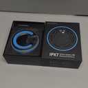 Bluetooth Speaker, HD Stereo Sound Shower Speaker, IPX7 Waterproof, Digital Display Portable Speaker with Suction Cup, LED Light, Small Wireless Speakers for Outdoor Party Beach Bathroom, Blue