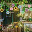 2 x 30Ct Spring Sun Flower Hanging Swirl Decorations,Themed Birthday,Party Supplies,Ceiling Decorations for Girls,Boys,Kids,Home,Classroom,Office,Baby Shower