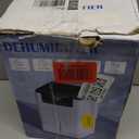 Dehumidifier for Bedroom, 68 OZ Dehumidifiers for Home Basement with Auto Defrost Timer Colorful Light, Small Dehumidifier for Bathroom RV Closet Room (500 sq. ft) White