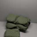 Levtex Home - Cross Stitch Forest Green Quilt Set - 100% Cotton - King/Cal King Quilt (106x92in.) + 2 King Shams (36x20in.) - Reversible - Cotton Fabric