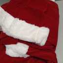 Mannice Santa Claus Costume for Men 9PCS, Christmas Santa Costume Adult Deluxe Santa Suit Professional Santa Outfit (XX-Large, Wine Red)