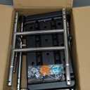 Deewow Step Stool with Handle for Elderly, Medical Step Stool with Adjustable Handle and Legs for Seniors, for Bedside/Bathtub/Car, Stainless Steel Anti-Slip Step Stool for 400lbs