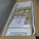 Himix 6 Tier Foldable Storage Shelves, Expandable Folding Bookshelf with Wheels, Changeable into 2 Shelf Units, Collapsible Adjustable Storage Rack Metal Shelves for Garage Kitchen, Basement, Gold