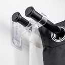 ANDGOO Double Curtain Rod Bracket, No Drilling, Renter Friendly Adhesive Curtain Rod Holders, Double Rod Curtain Hooks, Heavy Duty Curtain Hangers for Apartment Living Room Bedroom (4 PCS, Clear)