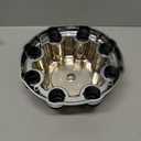 4 x (Set of 4) Chrome Wheel Center Caps 8 Lugs Compatible with Select 16 Inch Van & Truck - Replacement 15039489, 15039488, 9597169, 9597170