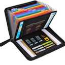 Fireproof Document Folder with 13 Pockets,Fire Proof and Waterproof File Organizer,Fire Safe Paperwork Case Filing Organizer for Important Documents Papers Bill and Items,A4/Letter Size