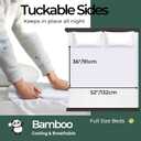 Hygge Sheets®️ Organic Washable Incontinence Bed Pads - 2 Pack - 100% Waterproof Reusable Mattress Protector Underpads - Rayon derived from Bamboo - Full Size Bed
