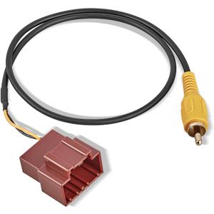 RED WOLF Reverse Camera Retention Wire Harness w/RCA Plug for 2006-2015 GM GMC Yukon Chevy Suburban Factory Backup Camera Install Aftermarket Radio Stereo RWGM1488 Wire Connector