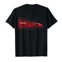 Supercar Exotic Italian Sports Car Graphic T-Shirt, Large