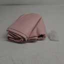 MIULEE 100% Blackout Curtains 96 Inch Long 2 Panels for Bedroom, Thick Faux Linen Black Out Curtain Room Darkening Back Tab Pleat Floor to Ceiling Window Drapes with Hooks for Living Room, Baby Pink