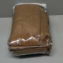 MIULEE 100% Blackout Linen Curtains for Bedroom Thermal Insulated Brown Grommet Room Darkening Curtains & Drapes Fall Decor for Living Room Nursery 52 x 96 Inch (2 Panels)