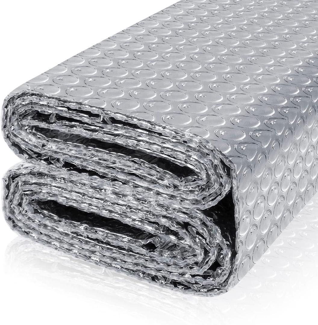 FONUNO Bubble Insulation Sheet, Reflective Insulation Roll, 23.6IN X 65.6FT