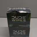 DUDE Wipes - On-The-Go Flushable Wipes - 2 Pack, 60 Wipes - Unscented Extra-Large Individually Wrapped Adult Wet Wipes - Vitamin E & Aloe - Septic and Sewer Safe