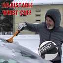 Waterproof Winter Work Gloves,Cold Weather Insulated Work Gloves Thermal Liner Superior Grip Latex Coating Warm for Outdoor XX Large (Medium, Elegant Grey-2pairs)