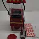 Popcorn Machine, Hot Air Popcorn Maker Kit Gift Box, Portable Home Popcorn Popper Machine, 10-Cup,Oil-Free,Retro Style,Compact and Cute
