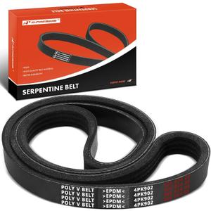 A-Premium Engine Serpentine Drive Belt Compatible with Honda, Dodge, Mercedes-Benz, Hyundai, Chrysler, Mitsubishi & Nissan Cars - CR-V, Grand Caravan, C63 AMG, Accent, Sebring, Eclipse, 240SX, & More