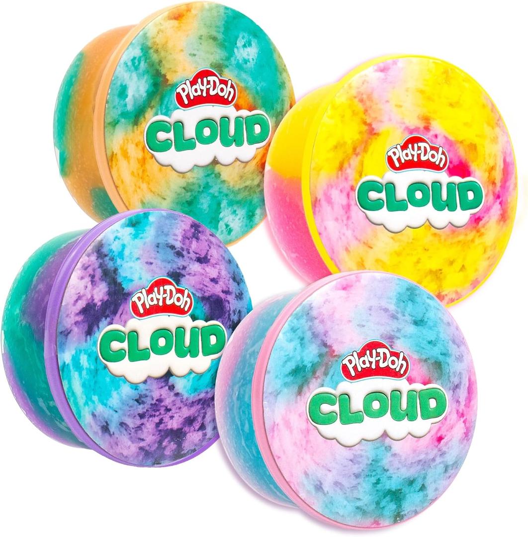Play-Doh Scented Cloud Slime for Kids, 4-Pack Variety, Popular Toys, Gifts and Party Favors
