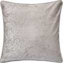 Homey Cozy Velvet Decorative Pillow, 20"x20", Ecru