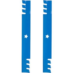 (2) 42 inch Mower Mulching Blades for Craftsman/Poulan/Husqvarna 138971 134149 LT1000 LT2000 42" Deck Riding Lawn Mower Replace 532138971 532134149 532138498 127843 134149 138498 (5 Point Star), Blue