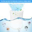 6 Pack Humidifier Wicking Replacement Filter Compatible with Canopy Bedside Humidifier ONLY, Made with Wood Pulp & Paper Filter