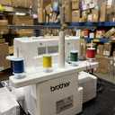 Brother Serger, 1034D, Heavy-Duty Metal Frame Overlock Machine, 1,300 Stitches Per Minute, Removeable Trim Trap, 3 Included Accessory Feet, White
