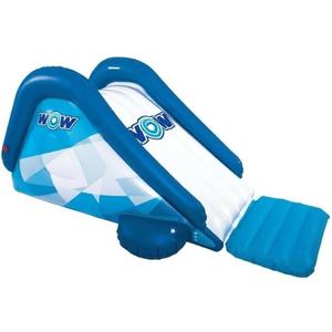 Wow Sports Cascade Inflatable Pool Slide - Blow Up Waterslide - Built-in Water Sprinkler - for Kids & Adults
