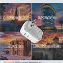 TESSAN Switzerland Travel Plug Adapter, Type J Switzerland Power Adapter with 4 Outlets 3 USB (2 USB-C), Swiss Plug for US to Rwanda Jordan Liechtenstein Madagascar, Travel Essentials